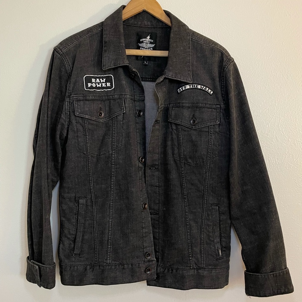 Iggy Pop x Vans grey denim jacket, large